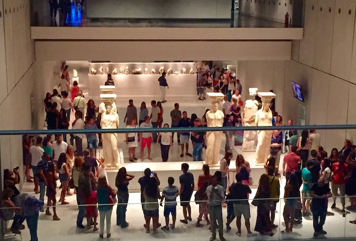 The Caryatids at Athens’ magnificent Acropolis Museum. Credit: Greek Reporter