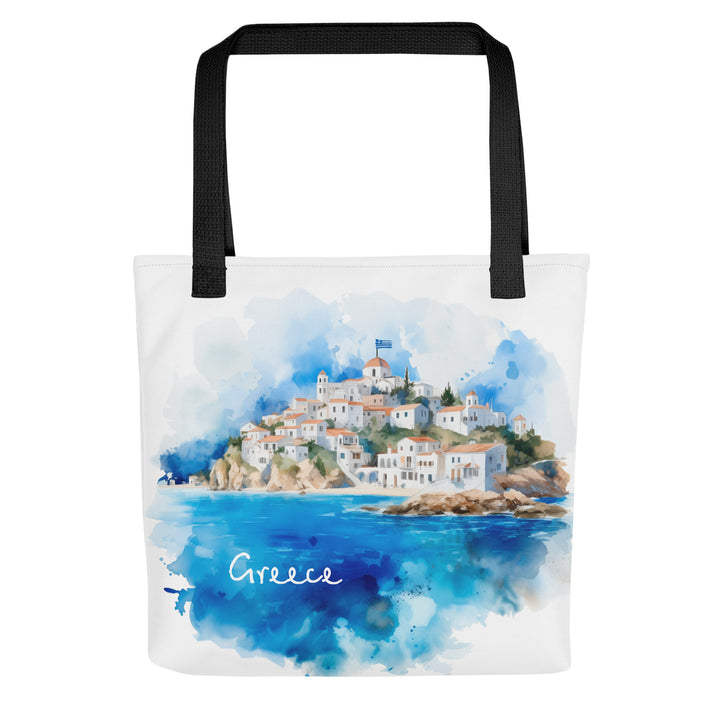 Greek Watercolor Tote bag