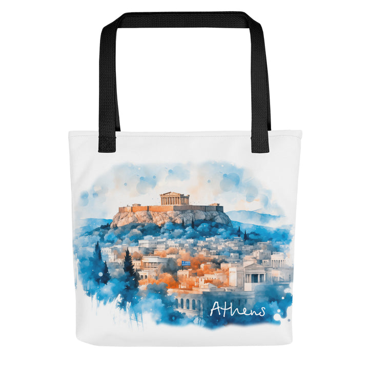 Athens Watercolor Tote bag