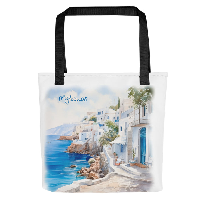 Mykonos Watercolor Tote bag