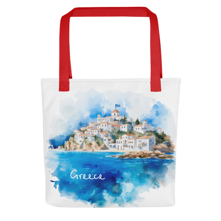 Greek Watercolor Tote bag