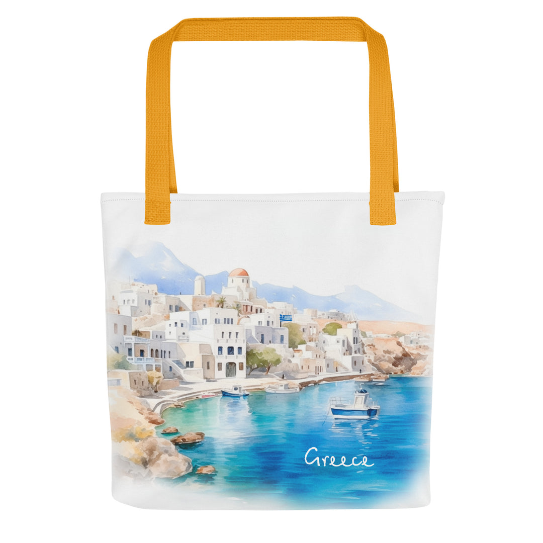 Greece Watercolor Tote bag