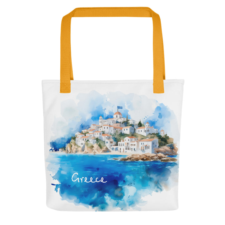 Greek Watercolor Tote bag