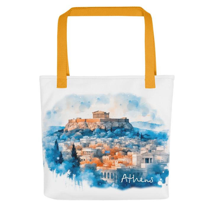 Athens Watercolor Tote bag