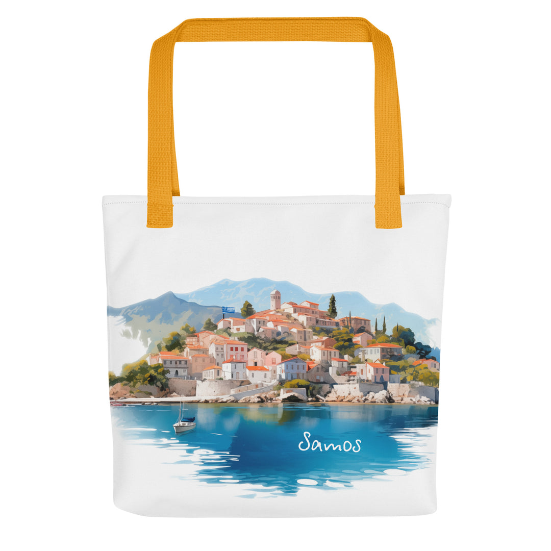 Samos Watercolor Tote bag