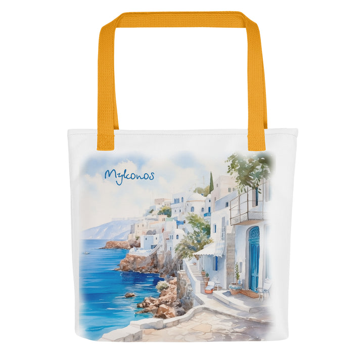 Mykonos Watercolor Tote bag