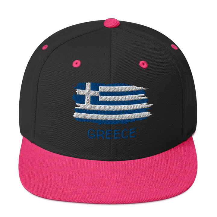 Greek Flag Snapback Hat