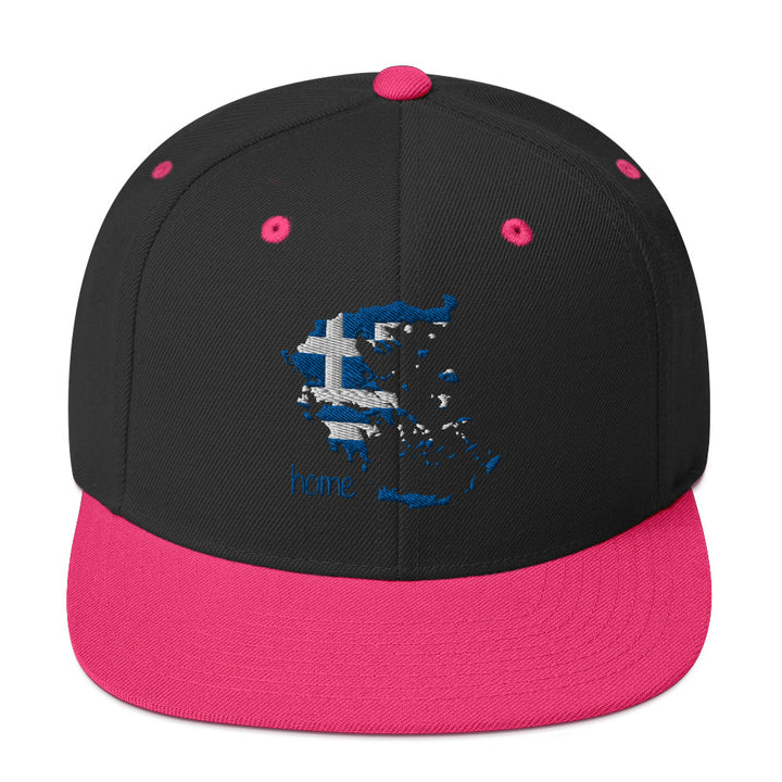 Greek Map Snapback Hat