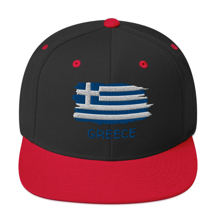 Greek Flag Snapback Hat