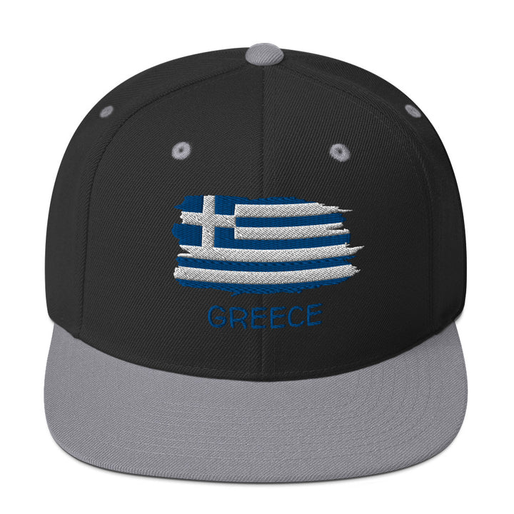 Greek Flag Snapback Hat