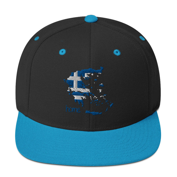 Greek Map Snapback Hat