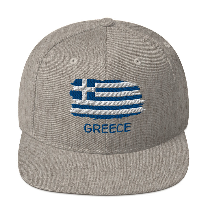 Greek Flag Snapback Hat