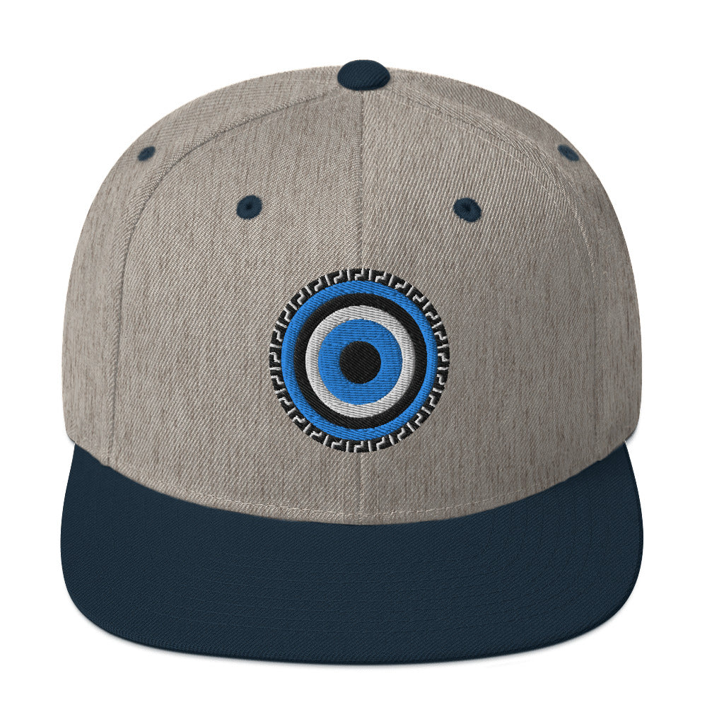 Greek Mati Snapback Hat