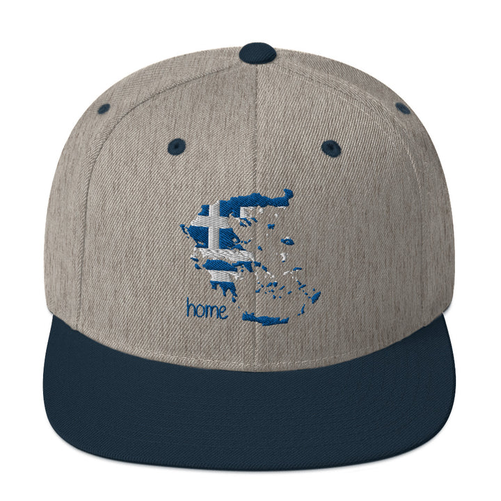 Greek Map Snapback Hat