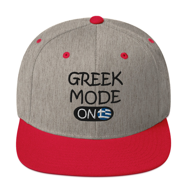 Greek Mode On Snapback Hat