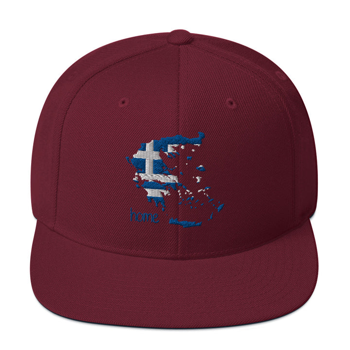 Greek Map Snapback Hat