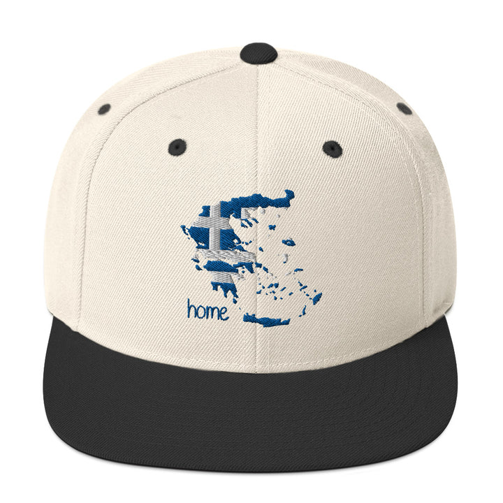 Greek Map Snapback Hat