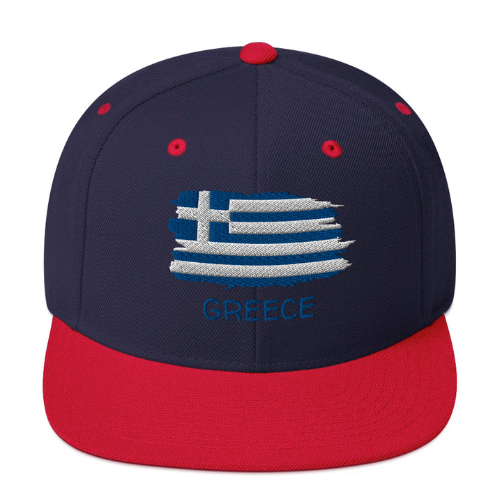 Greek Flag Snapback Hat