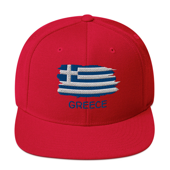 Greek Flag Snapback Hat