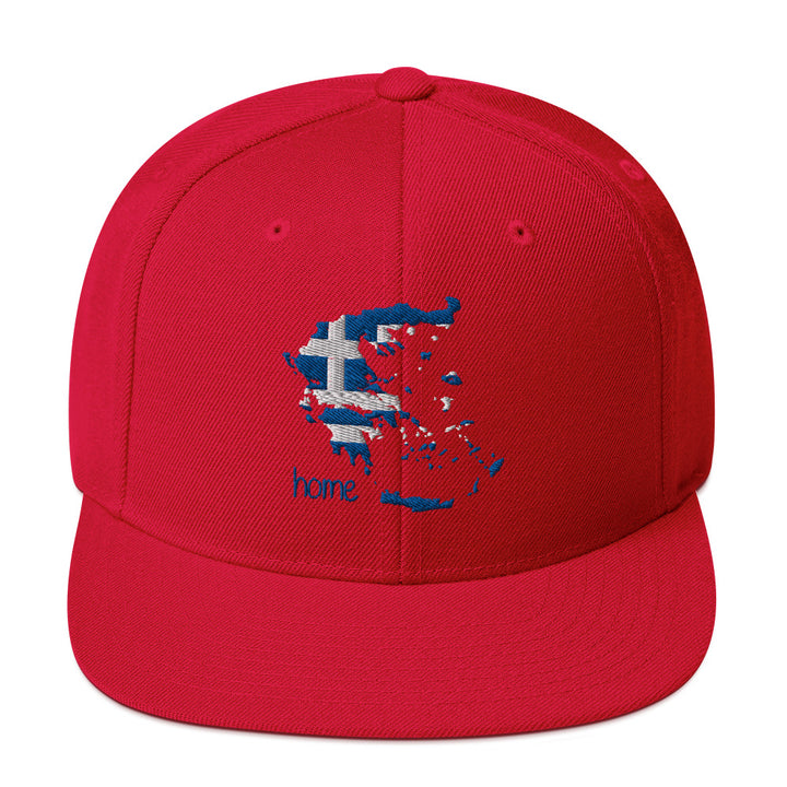 Greek Map Snapback Hat