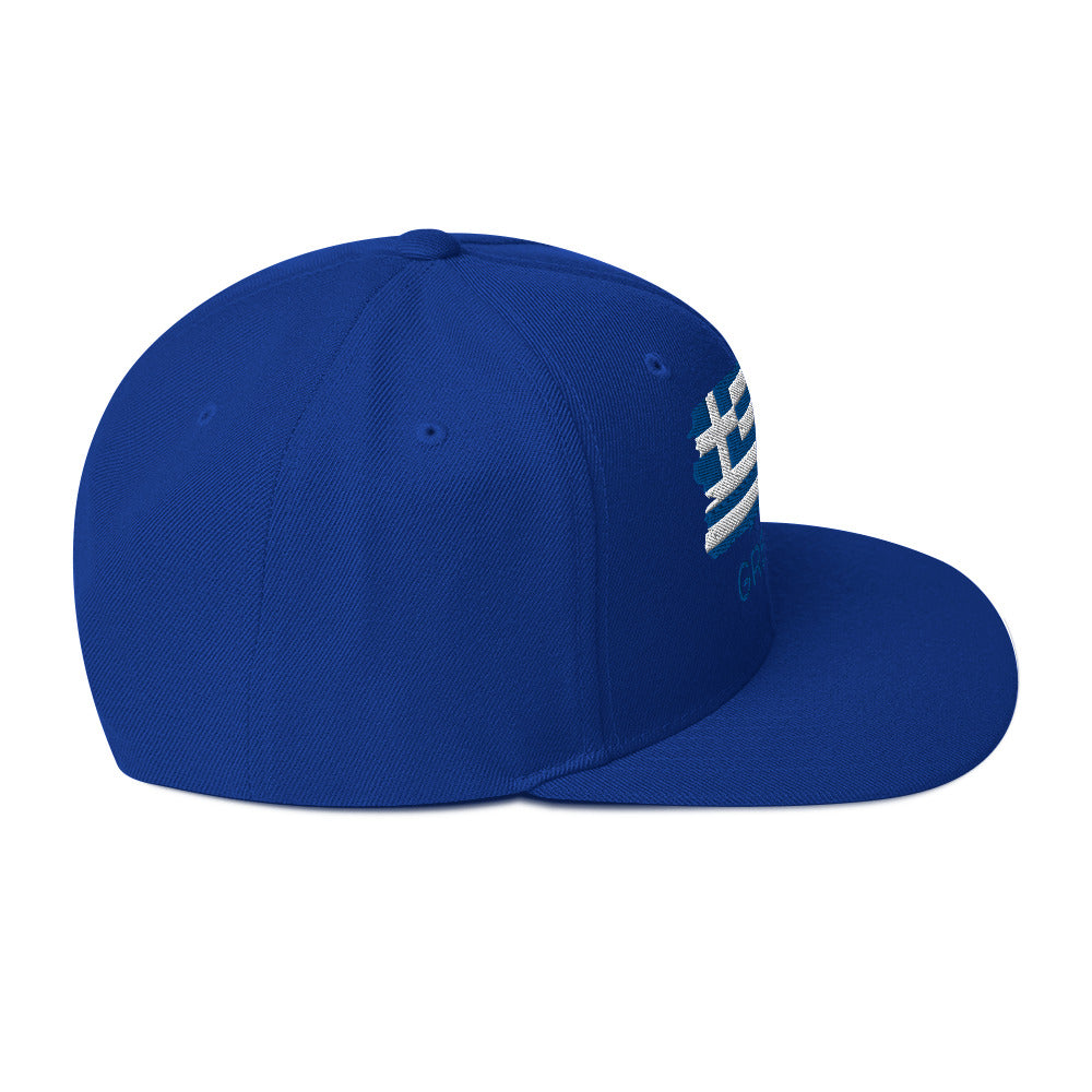 Greek Flag Snapback Hat