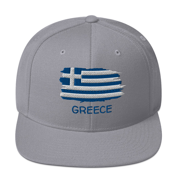 Greek Flag Snapback Hat