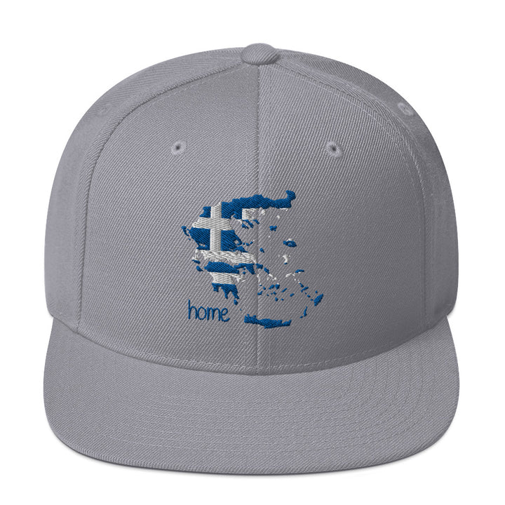 Greek Map Snapback Hat