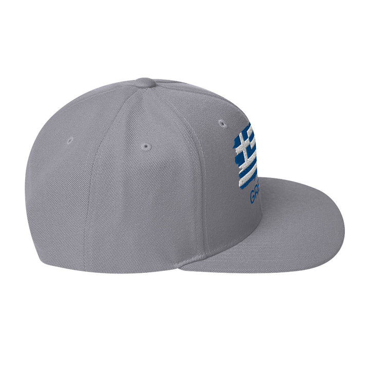 Greek Flag Snapback Hat