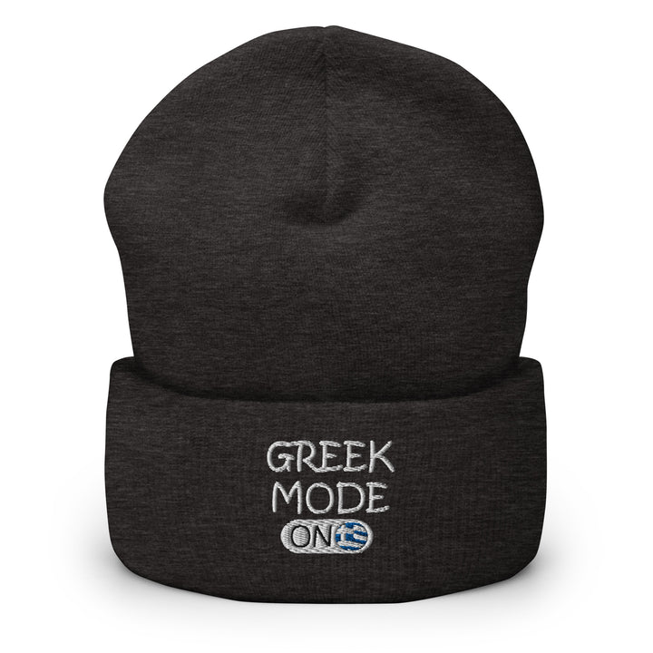 Greek Mode On Cuffed Beanie