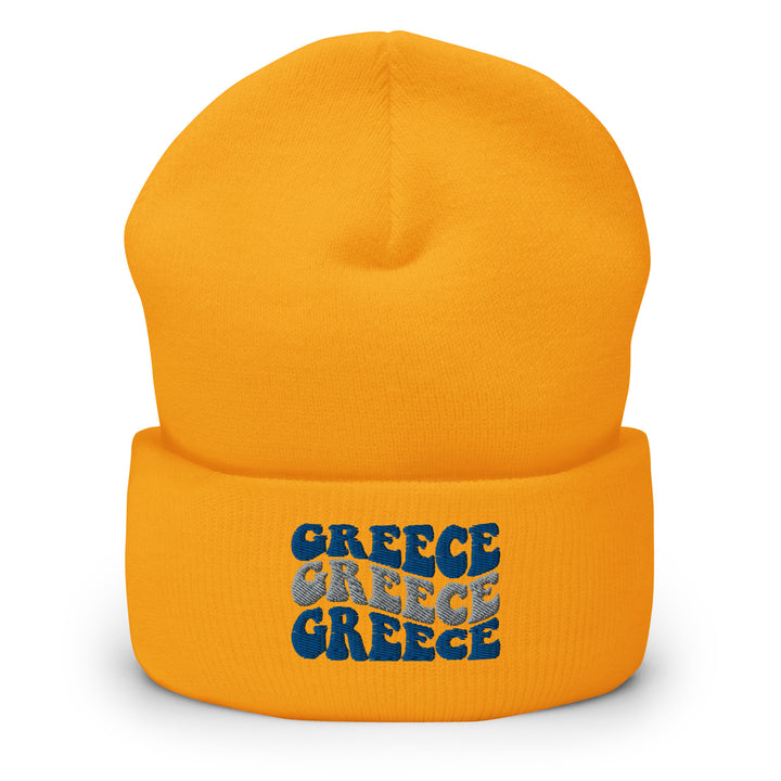 Greece Cuffed Beanie