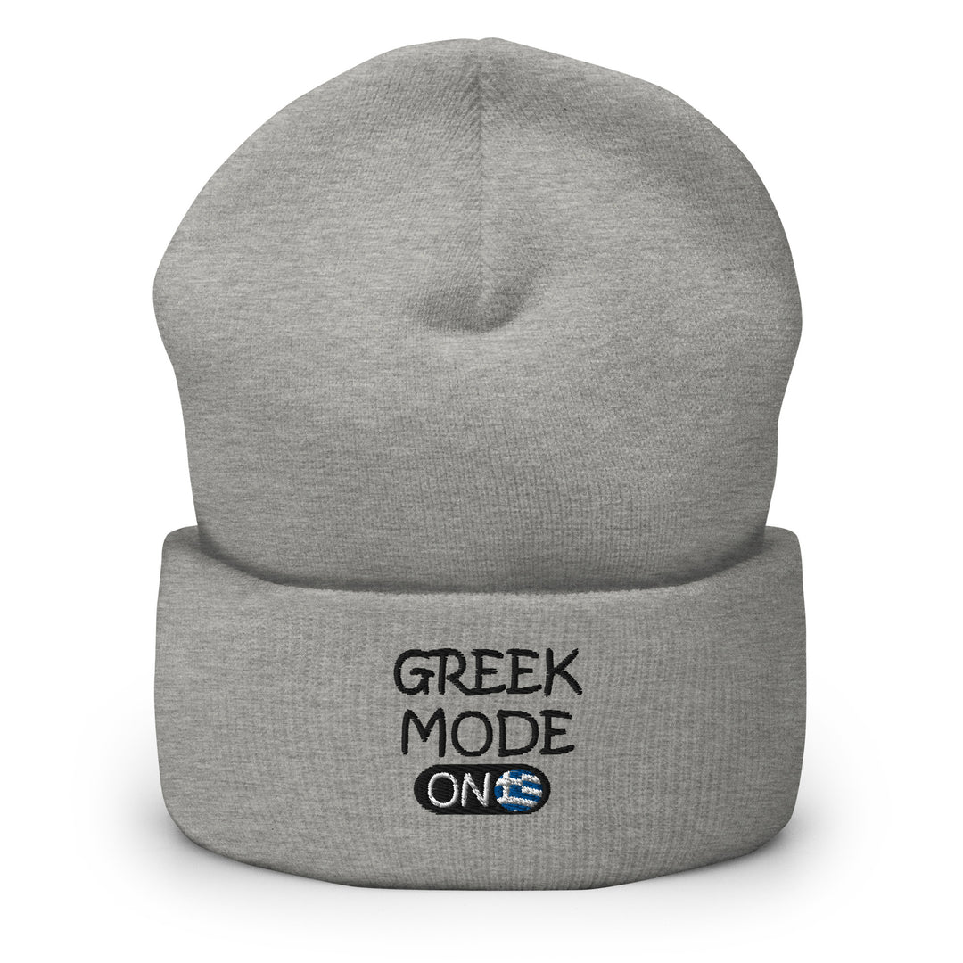 Greek Mode On Cuffed Beanie