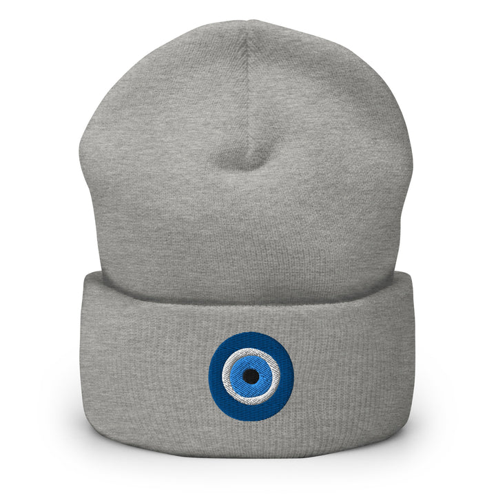 Greek Eye Cuffed Beanie