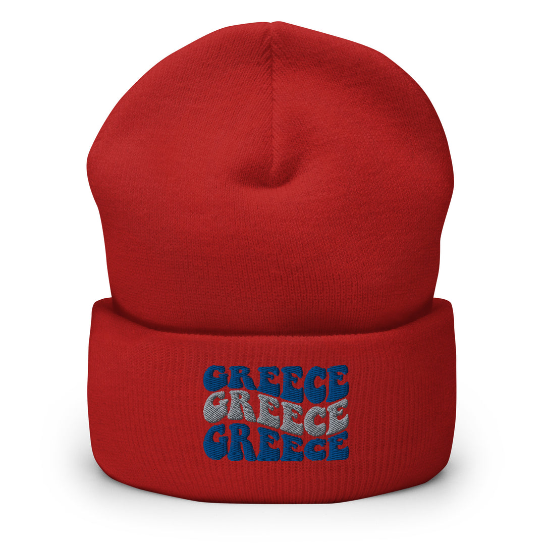 Greece Cuffed Beanie