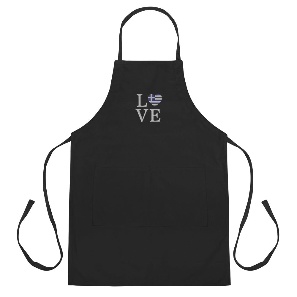 Love Embroidered Apron