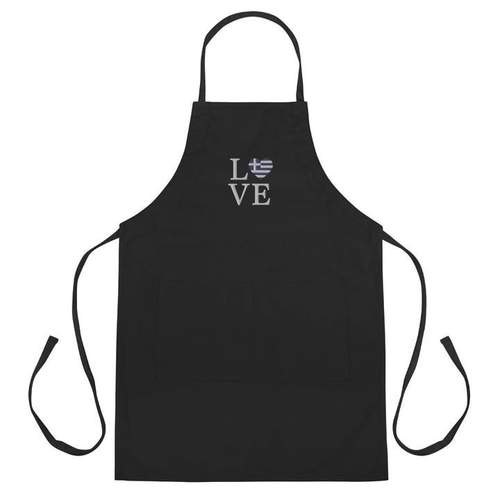 Love Embroidered Apron