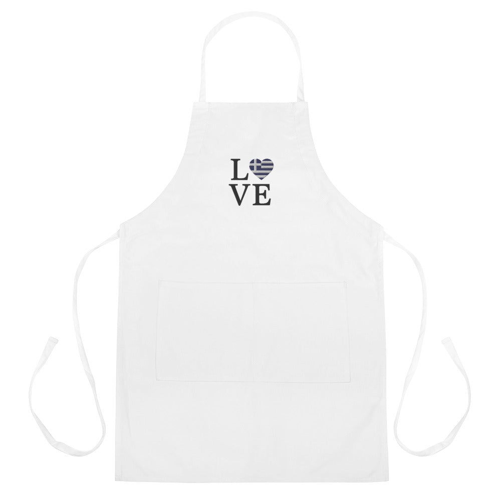 Love Embroidered Apron