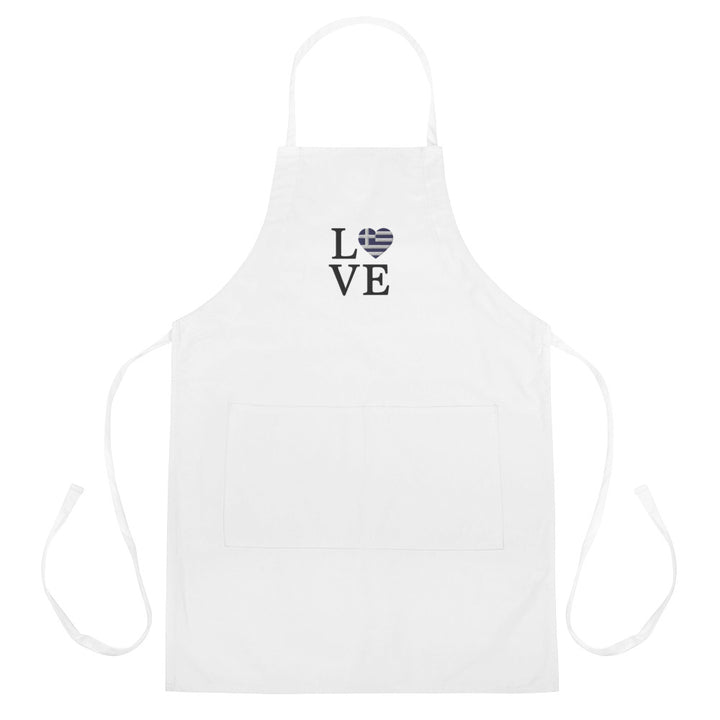 Love Embroidered Apron