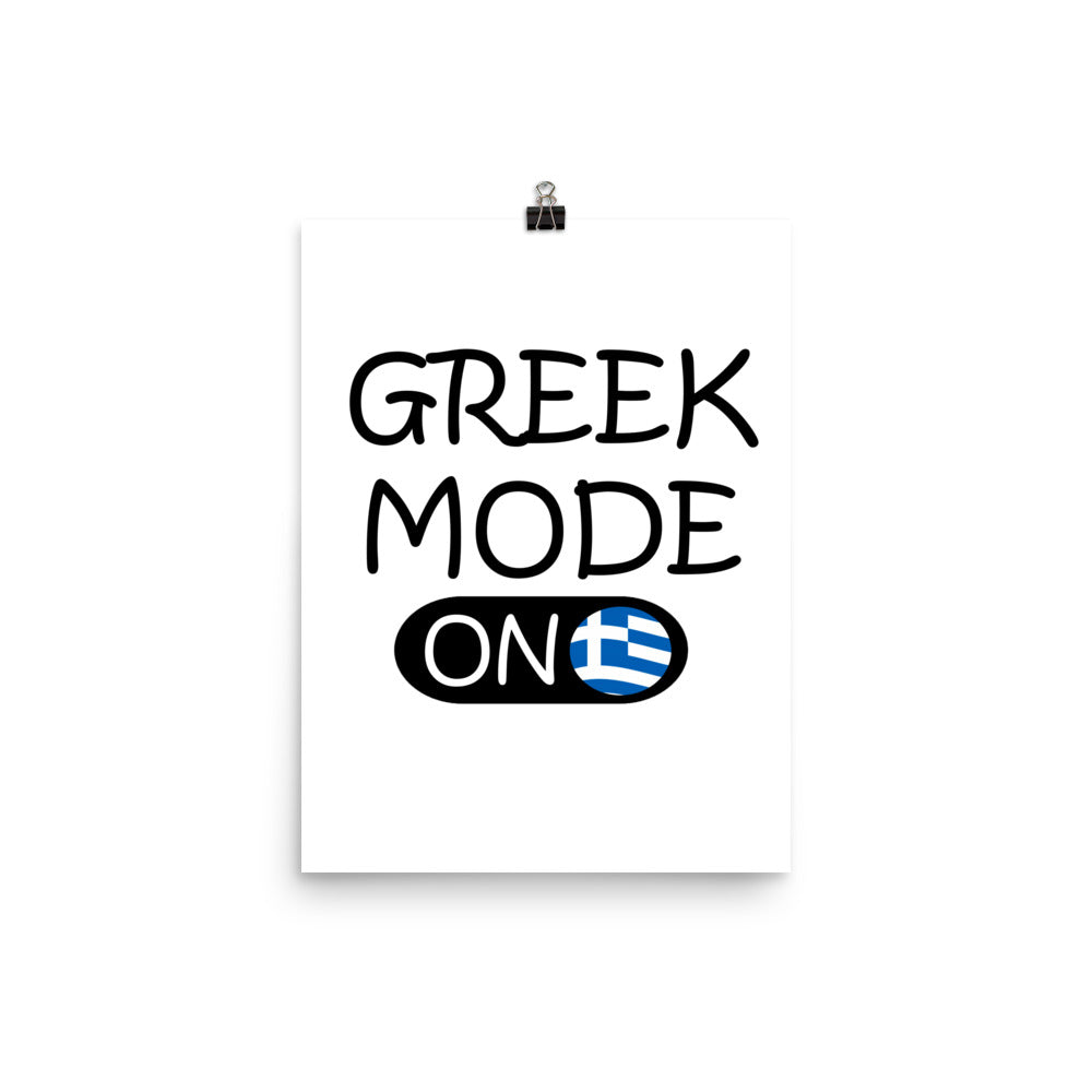 Greek Mode On Poster