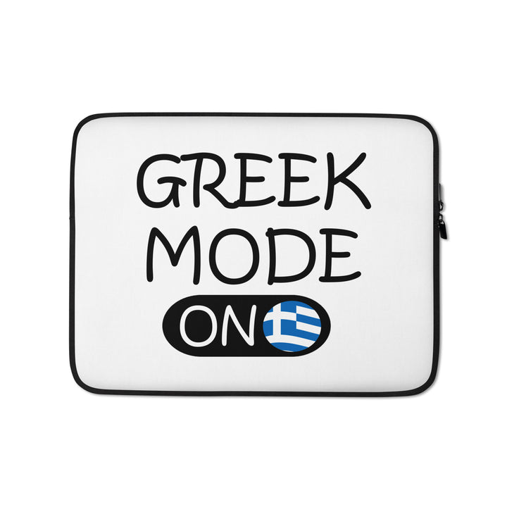 Greek Mode on Laptop Sleeve