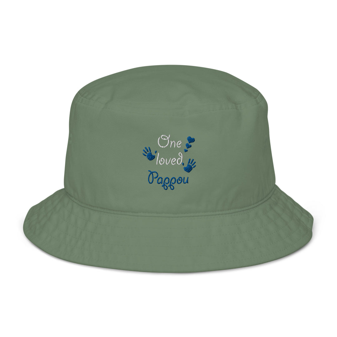 One Loved Pappou Organic bucket hat