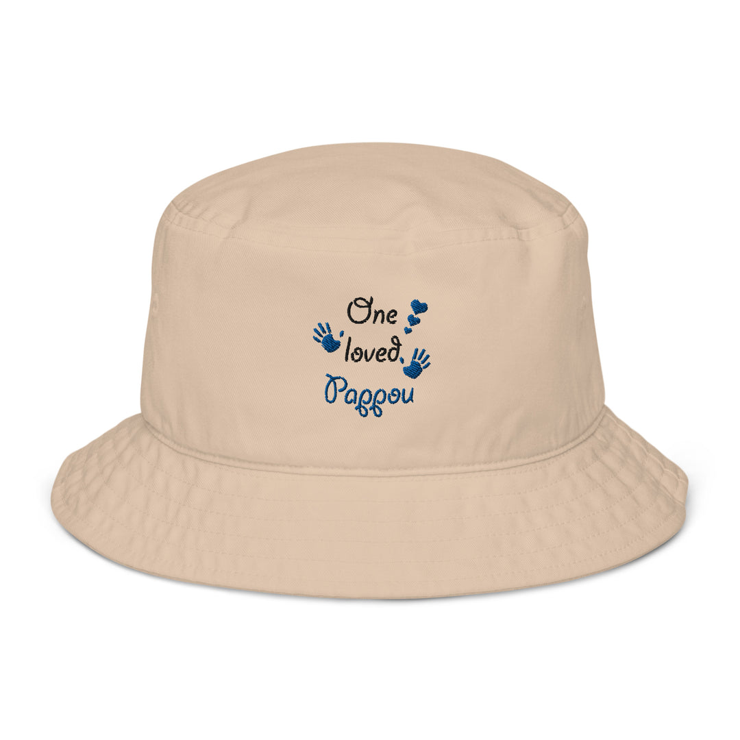 One Loved Pappou Organic bucket hat