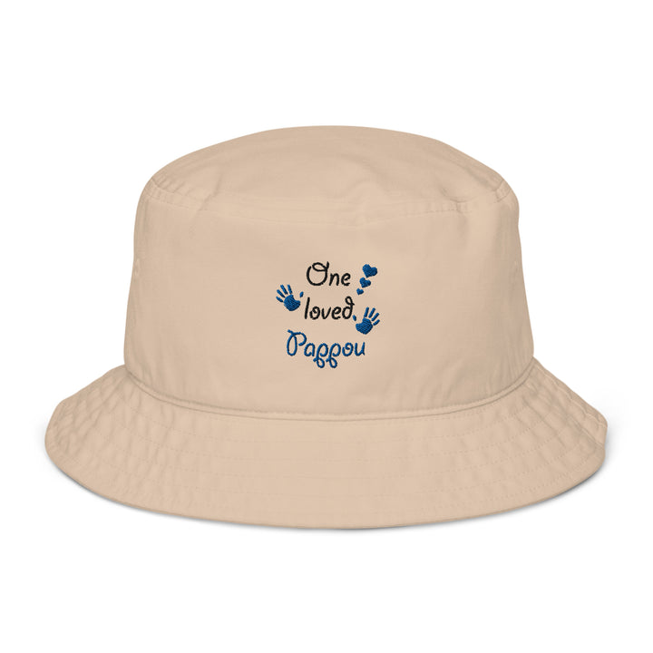 One Loved Pappou Organic bucket hat