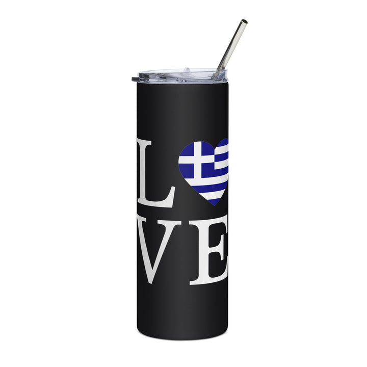 Love Greece Stainless steel tumbler