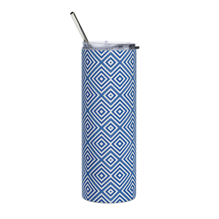 Santorini Pattern Stainless steel tumbler