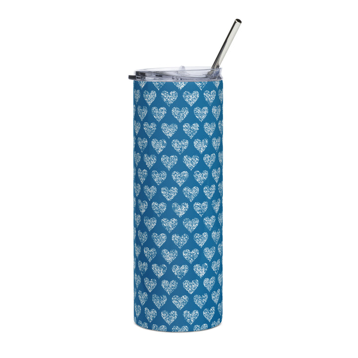 Hearts Stainless steel tumbler