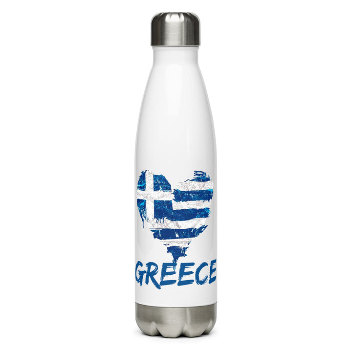 Greek Heart Stainless steel water bottle