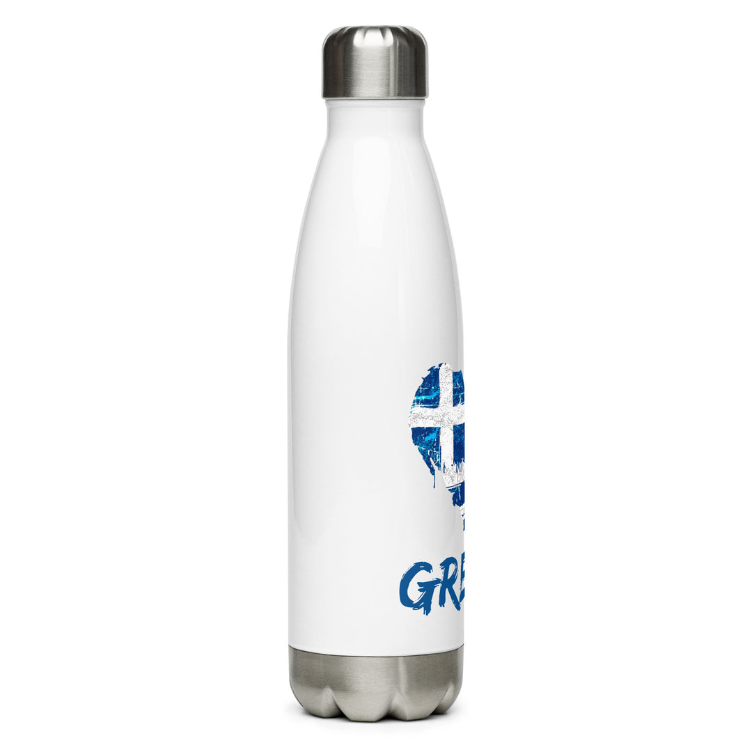 Greek Heart Stainless steel water bottle