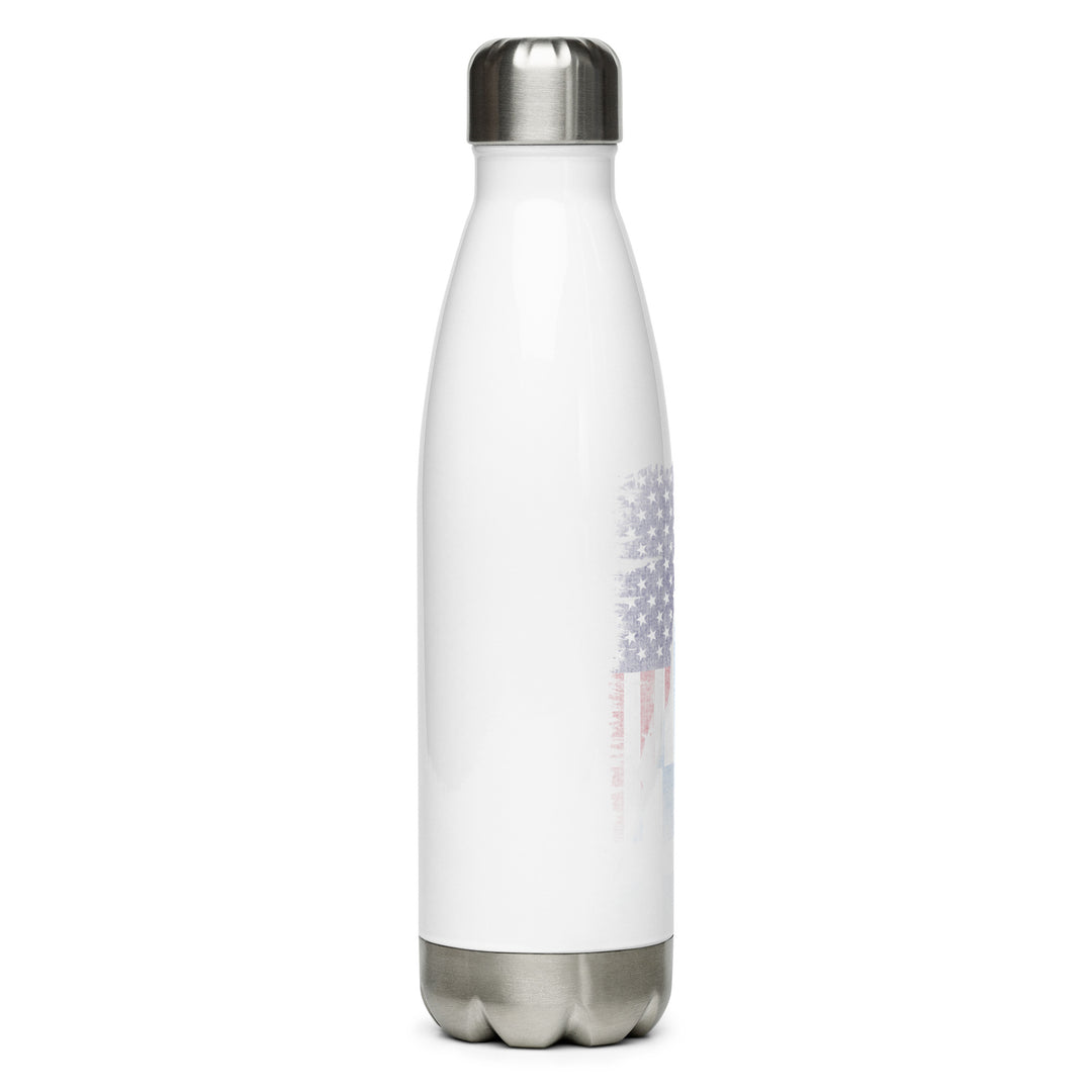 Greek USA Flag Stainless steel water bottle