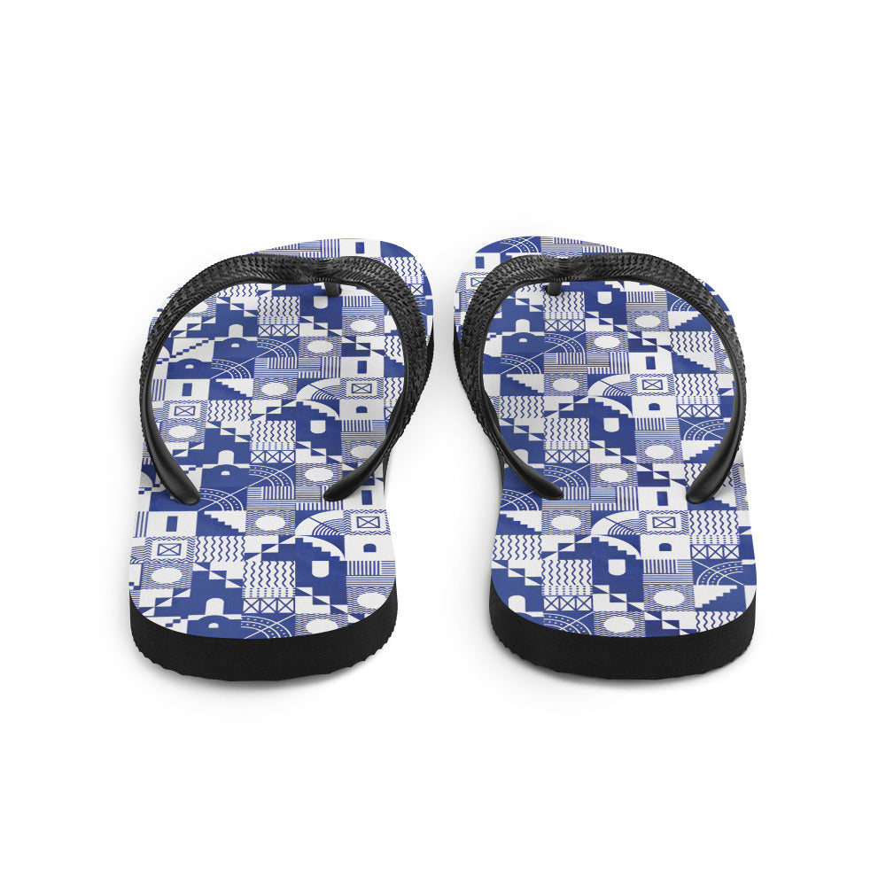 Greek Pattern Flip-Flops