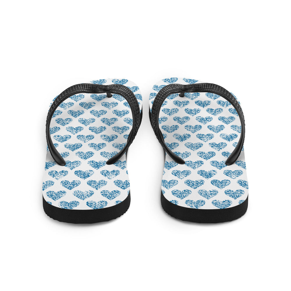 Greek Hearts Flip-Flops